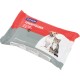 FIT+FUN pet wet wipes package with a dog and cat image, labeled "Feuchttücher" and "Wet Wipes" in multiple languages.