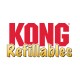 Logo von KONG Refills, mit fetten roten Buchstaben für "KONG" und goldenen Buchstaben für "Refillables."