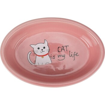 AniOne Keramiknapf Cat love pink