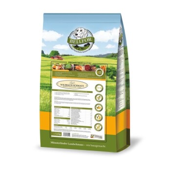 Trockenfutter für Hunde mit Wildlachs und Bachforelle - Wildbach-Schmaus - 7,5 kg