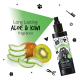 Flasche Bugalugs Aloe & Kiwi Kölnisch Wasser mit Aloe- und Kiwischeiben und Text „Lang anhaltender Aloe & Kiwi Duft“.