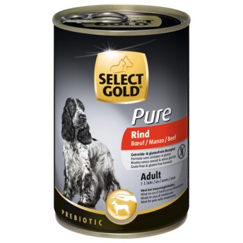 SELECT GOLD Pure Adult 6x400g Rind
