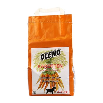Karotten Pellets für Hunde 2,5 kg