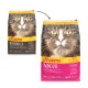 Beutel Josera INDOOR Katzenfutter für ausgewachsene Katzen mit Nahaufnahme eines Katzenkopfs auf gelb-pinker Verpackung, 2 kg, 'Josera' und 'INDOOR' sichtbar.