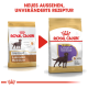Zwei Säcke Royal Canin Hundefutter für sterilisierten Labrador, mit neuem Design und unveränderter Rezeptur. Text: "NEUES AUSSEHEN, UNVERÄNDERTE REZEPTUR."