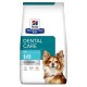 Hill's Prescription Diet Dental Care Mini t/d hondenvoer zak, met een kleine hond op de voorkant en de tekst 'Veterinarian Recommended'.