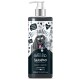 Flasche Bugalugs Best in Breed Shampoo mit aktivierter Kohle, Cartoon-Hund, veganes Etikett, pH-ausgeglichen und ohne Parabene.