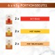 6 x 45 g Portionsbeutel — 2x 'MIT RIND', 2x 'MIT HUHN', 2x 'MIT TRUTHAHN' (Gourmet Soup Royale)