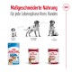 Royal Canin Hundefutterprodukte für verschiedene Lebensphasen: Welpe (2-12 Monate), Erwachsener (12 Monate bis 7 Jahre) und Senioren (7+ Jahre).