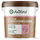 Behälter mit AniForte Ägyptischen Schwarzkümmelsamen, mit Text auf Deutsch über Immununterstützung und Darmgesundheit für Haustiere.