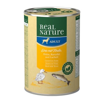 REAL NATURE Adult 6x400g Ente mit Forelle
