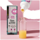 Flasche "Gastro Liquid" für Haustiere, mit Text über natürliche Inhaltsstoffe, Probiotika und Vorteile für alle Altersgruppen und Rassen.