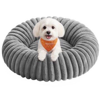 FEANDREA Hundebett,Katzenbett, Hundekörbchen, Hundekissen waschbar M
