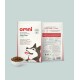 Tüte pflanzenbasiertes Hundefutter für erwachsene Hunde (1-7 Jahre) mit einer Husky-Illustration, mit Nährwertinformationen und Zutaten.