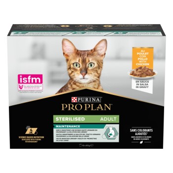 Nutrisavour feed with chicken for neutered cats – 10 x 85 g