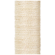 Eine Nahaufnahme eines natürlichen Sisal-Kratzpfostens für Katzen, der seine strukturierte, gewebte Oberfläche in einem hellbeigen Farbton zeigt.