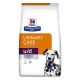 Torba z jedzeniem dla psów Hill's Prescription Diet Urinary Care z dalmatyńczykiem w niebieskiej obroży, oznaczona "u/d" i "Zalecane przez weterynarzy."