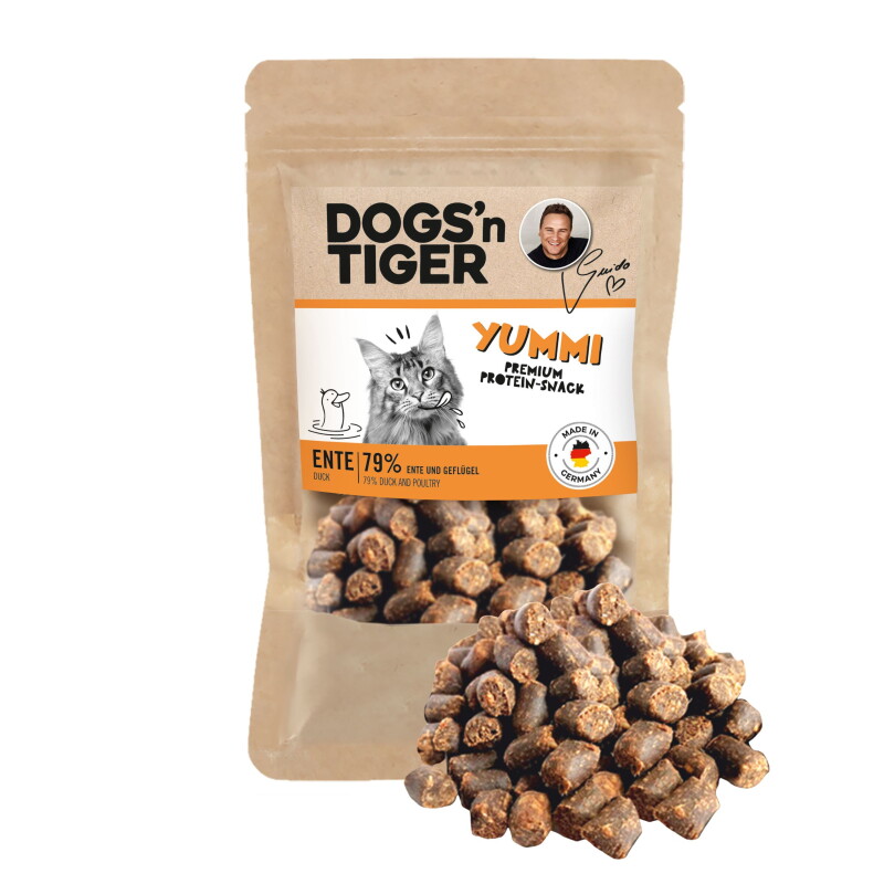 Dogs'n Tiger Dogs´n Tiger Adult Katzen Snacks, Yummi, Ente 10x50 g