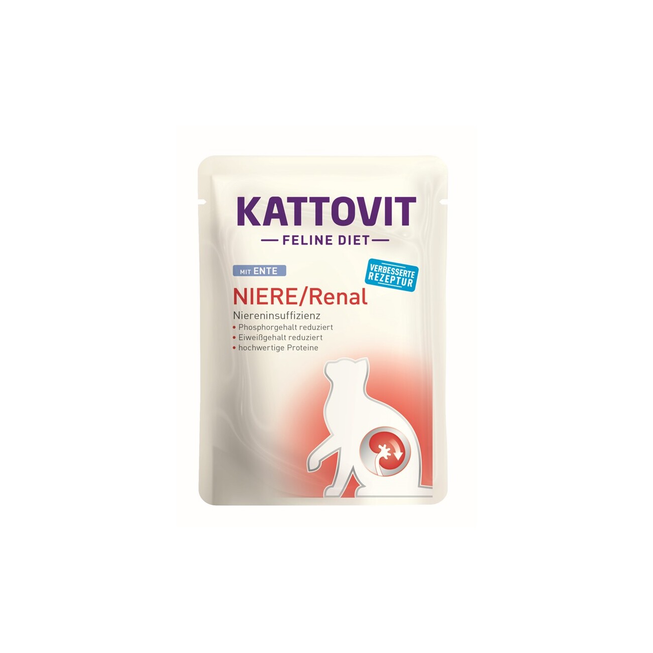 KATTOVIT Feline Diet Nassfutter Katze Niere/Renal Adult Ente 24x85 g