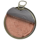 Geöffnete Metalldose mit rosa Paté-Nassfutter und teilweise abgezogener Lasche.