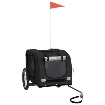 Fahrradanhänger Hund 133,5 x 69 x 73,5 cm (L x B x H) schwarz