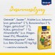 Tierfutterpaket "Vitakraft African" zeigt einen bunten Vogel und listet Körner, Samen und Trockenfrüchte mit spezifischen Prozentsätzen auf.