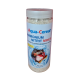 Silberne Tüte mit der Aufschrift 'Aqua Cereal Ammonium EX' mit Wasser-Spritzgrafiken, die anzeigt, dass sie 100.000 Liter Aquarienwasser behandelt.