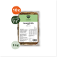 Barfer's verpackte Futterschale mit Aufschrift 'Komplett‑Mix Rind', Kuhsymbol, '10x'‑Plakette und '5 kg'‑Ring.