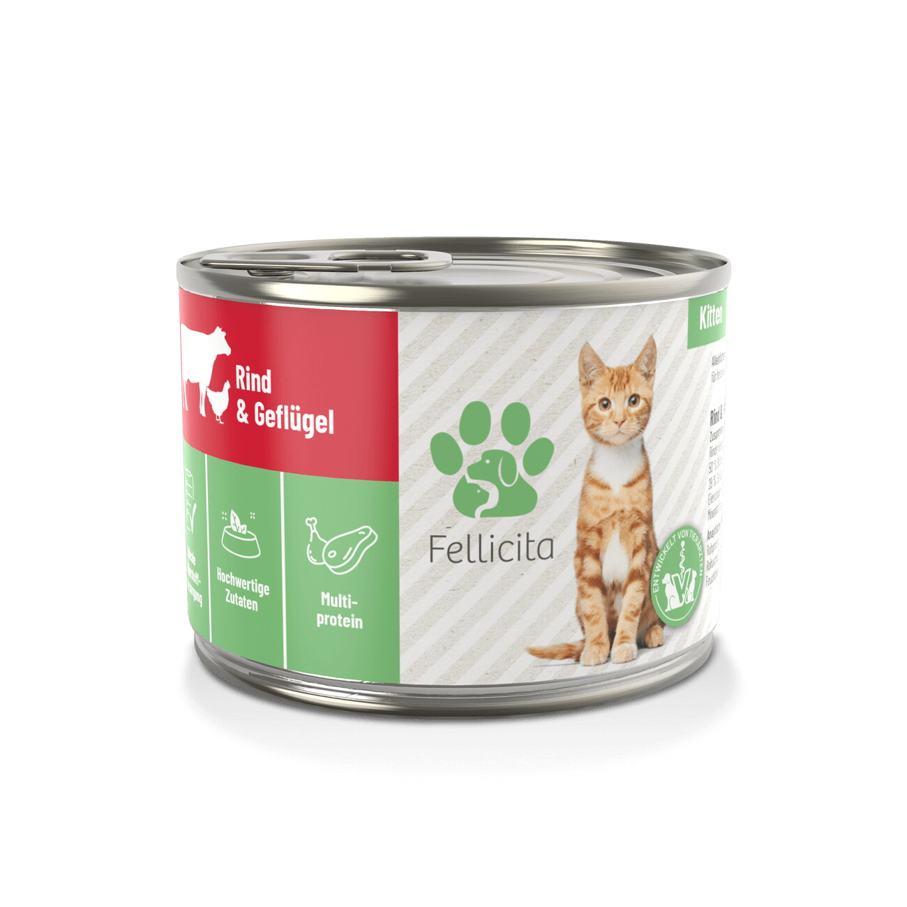 Fellicita Rind & Geflügel für Kitten 6x 200g