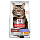 Hill's Science Plan Katzenfutterbeutel mit getigertem Kater; Aufschrift „Hairball & Perfect Coat“, „mit Huhn“, „Vom Tierarzt empfohlen“