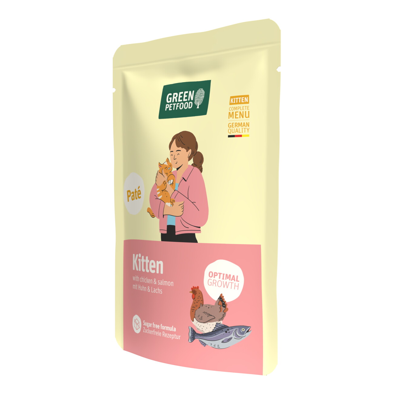 Green Petfood Cat Paté Kitten 8 x 85 g