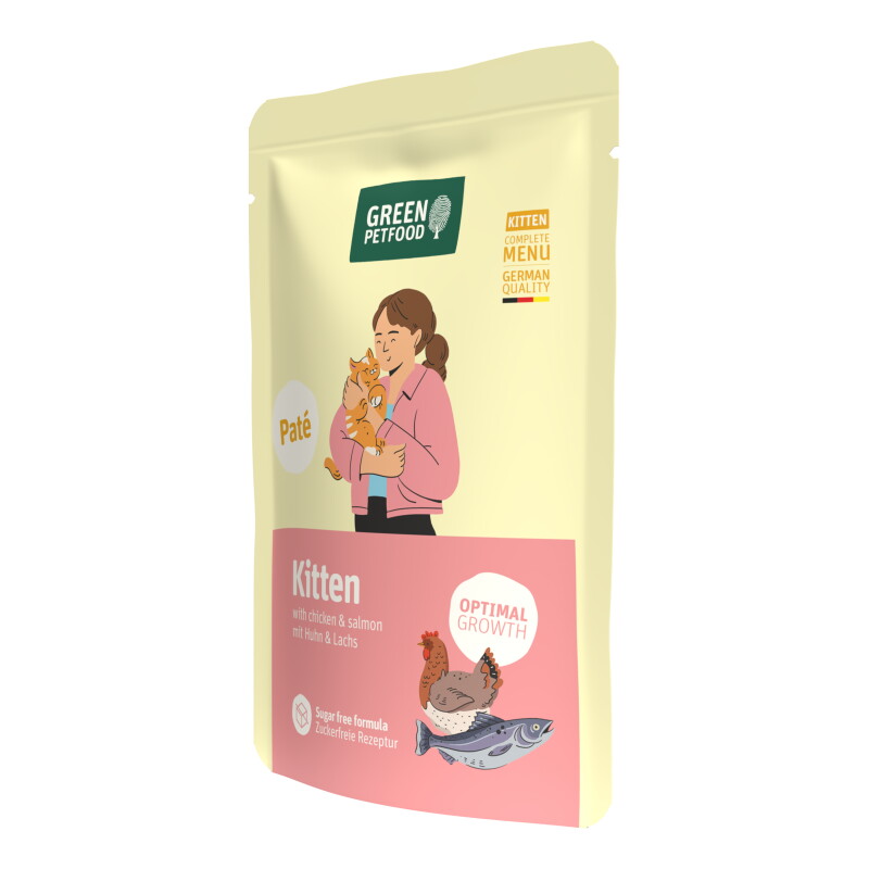 Green Petfood Cat Paté Kitten 8 x 85 g
