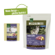 Verpackung für Hundefutter mit 'Real Nature Wilderness' und 'Pure Lamb' Etikett. Enthält Nährwertinformationen: 65% Lamm, 35% Früchte/Gemüse, 0% Getreide.