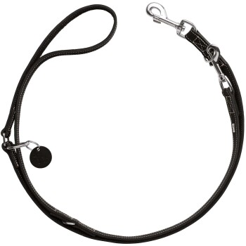 Verstellbare Führleine Aalborg schwarz 1,5 cm, 2 m