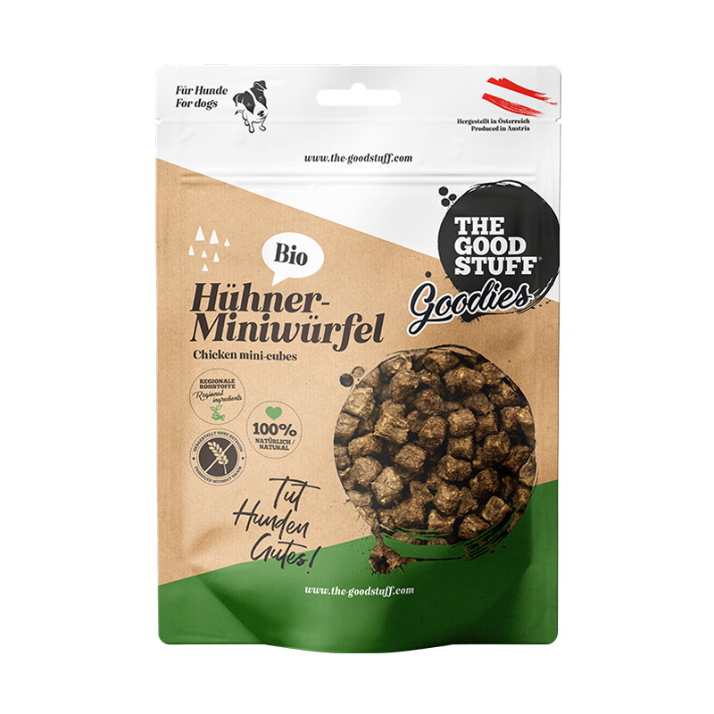 The Goodstuff BIO Hühner-Miniwürfel 4 x 150g