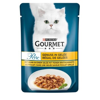 Gourmet PURINA Perle Genuss in Gelee 26x85g Huhn