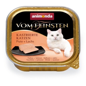 Animonda Vom Feinsten für kastrierte Katzen 32x100g Pute & Lachs