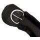 Western Mondgurt anatomisch mit synthetischem Lammfell schwarz 90 cm