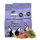 Zwei Beutel "Eat SMALL Insects for Pets" Hundefutter, beschriftet "Balance" und "Mini," mit einer Grafik eines Französischen Bulldogs und natürlichen Zutaten.