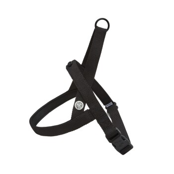 Hundegeschirr Recyceltes Polyester schwarz S