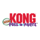 Logo KONG Sushi Pull-A-Partz avec le texte rouge vif "KONG", avec "SUSHI" en orange et "PULL-A-PARTZ" en violet en dessous.
