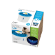 Fontaine à fleurs Catit LED, capacité de 3L, avec un bol d'eau bleu et un dessus en forme de fleur, favorisant l'hydratation des chats.