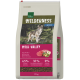 Sac de nourriture pour chiens Real Nature Wilderness Adult, Wild Valley — image de loup, répartition 65%/35%/0% et 12 kg.