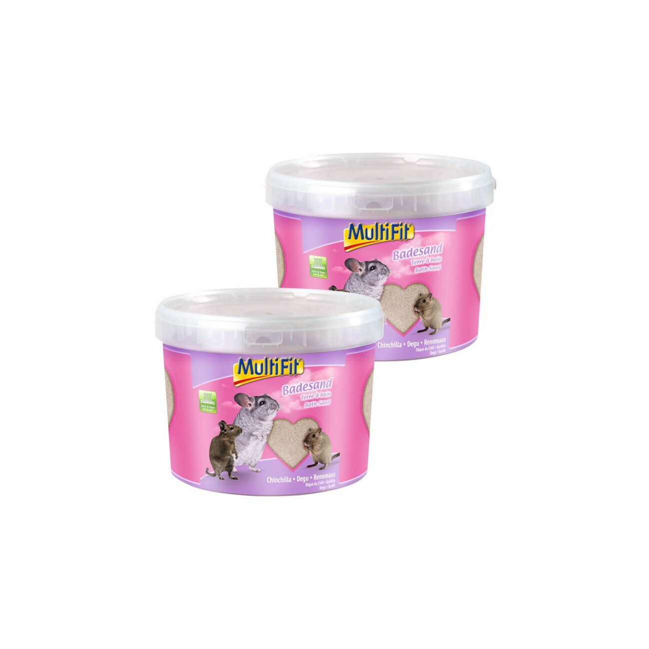 Austria product data sample: MultiFit Badesand für Chinchilla 2x5 kg