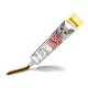 Tuba GimCat Duo Paste dla kotów, oznaczona "Anti-Hairball", z szarym kotem na opakowaniu i brązową pastą wypływającą z końcówki.