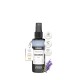 Flasche ALPHAZOO Care Körbchenspray für Hunde, beschriftet mit "SEELENRUHE" mit Lavendel und Baldrian, mit Entspannungsansprüchen und einer 5-Sterne-Bewertung.