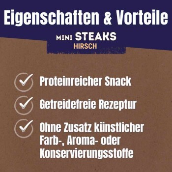 Mini Steaks Hirsch 7x70g