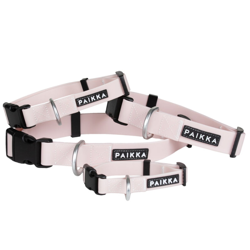 Paikka Glow Collar pale pink 14 cm, 1,5 cm