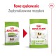 Porównanie opakowań karmy dla psów Royal Canin X-Small Ageing 12+, z nowym wzornictwem i szczegółami zoptymalizowanej formuły.