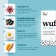 Produktbild mit dem Titel "Wuff for Cats" von Dr. SAM, das Zutaten wie Esparsette und Kurkuma für die Gesundheit von Katzen hervorhebt.